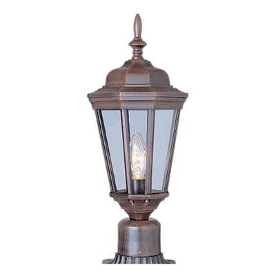 Trans Globe Lighting 4096 BC 1 Light Post Lantern in Black Copper
